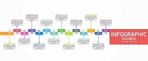 timeline infographic template Presentation business idea with icons, options or steps. infographics for business ideas Can be used for data graphics, flowcharts, websites, banners. vector