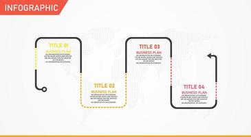 timeline infographic template Presentation business idea with icons, options or steps. infographics for business ideas Can be used for data graphics, flowcharts, websites, banners. vector