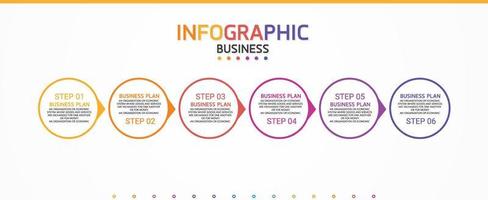 timeline infographic template Presentation business idea with icons, options or steps. infographics for business ideas Can be used for data graphics, flowcharts, websites, banners. vector