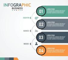 timeline infographic template Presentation business idea with icons, options or steps. infographics for business ideas Can be used for data graphics, flowcharts, websites, banners. vector