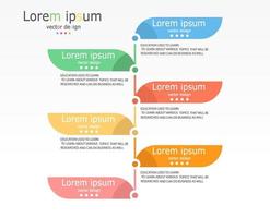 idea de negocio de presentación de plantilla infográfica de línea de tiempo con iconos, opciones o pasos. las infografías para ideas de negocios se pueden usar para gráficos de datos, diagramas de flujo, sitios web, pancartas. vector