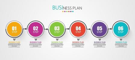 timeline infographic template Presentation business idea with icons, options or steps. infographics for business ideas Can be used for data graphics, flowcharts, websites, banners. vector