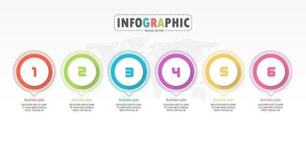 timeline infographic template Presentation business idea with icons, options or steps. infographics for business ideas Can be used for data graphics, flowcharts, websites, banners. vector