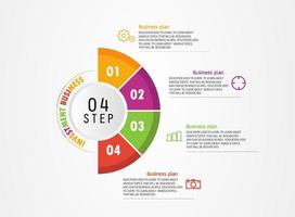 timeline infographic template Presentation business idea with icons, options or steps. infographics for business ideas Can be used for data graphics, flowcharts, websites, banners. vector