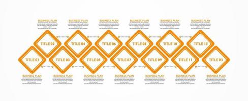 idea de negocio de presentación de plantilla infográfica de línea de tiempo con iconos, opciones o pasos. las infografías para ideas de negocios se pueden usar para gráficos de datos, diagramas de flujo, sitios web, pancartas. vector