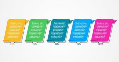 idea de negocio de presentación de plantilla infográfica de línea de tiempo con iconos, opciones o pasos. las infografías para ideas de negocios se pueden usar para gráficos de datos, diagramas de flujo, sitios web, pancartas. vector