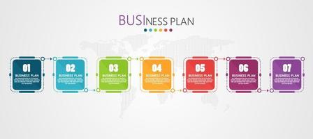 timeline infographic template Presentation business idea with icons, options or steps. infographics for business ideas Can be used for data graphics, flowcharts, websites, banners. vector