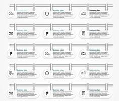 timeline infographic template Presentation business idea with icons, options or steps. infographics for business ideas Can be used for data graphics, flowcharts, websites, banners. vector