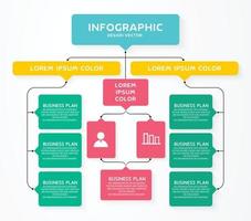 idea de negocio de presentación de plantilla infográfica de línea de tiempo con iconos, opciones o pasos. las infografías para ideas de negocios se pueden usar para gráficos de datos, diagramas de flujo, sitios web, pancartas. vector