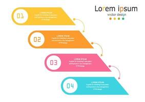 idea de negocio de presentación de plantilla infográfica de línea de tiempo con iconos, opciones o pasos. las infografías para ideas de negocios se pueden usar para gráficos de datos, diagramas de flujo, sitios web, pancartas. vector