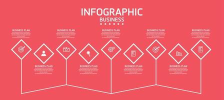 vector infographic label template with icon options or steps infographics for business ideas presentations It can be used for information graphics, presentations, websites, banners, print media.