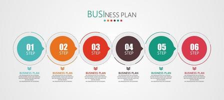 timeline infographic template Presentation business idea with icons, options or steps. infographics for business ideas Can be used for data graphics, flowcharts, websites, banners. vector