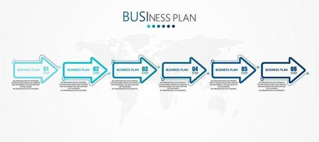 timeline infographic template Presentation business idea with icons, options or steps. infographics for business ideas Can be used for data graphics, flowcharts, websites, banners. vector