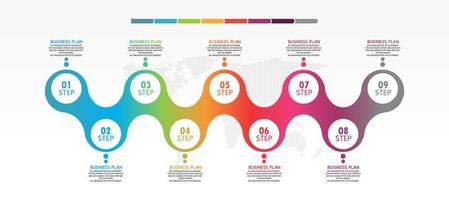 vector infographic label template with icon options or steps infographics for business ideas presentations It can be used for information graphics, presentations, websites, banners, print media.