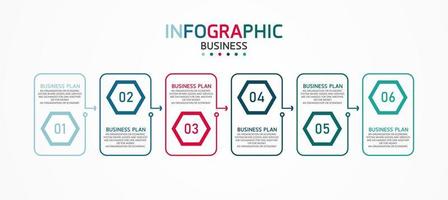 plantilla de etiqueta de infografía vectorial con opciones de icono o infografía de pasos para presentaciones de ideas de negocios que se puede utilizar para gráficos de información, presentaciones, sitios web, banners, medios impresos. vector