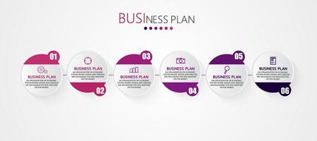 timeline infographic template Presentation business idea with icons, options or steps. infographics for business ideas Can be used for data graphics, flowcharts, websites, banners. vector