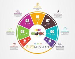 timeline infographic template Presentation business idea with icons, options or steps. infographics for business ideas Can be used for data graphics, flowcharts, websites, banners. vector