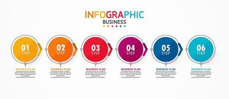 timeline infographic template Presentation business idea with icons, options or steps. infographics for business ideas Can be used for data graphics, flowcharts, websites, banners. vector