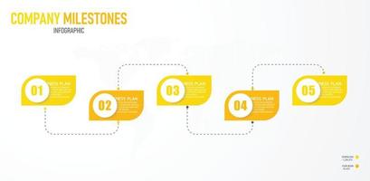 timeline infographic template Presentation business idea with icons, options or steps. infographics for business ideas Can be used for data graphics, flowcharts, websites, banners. vector