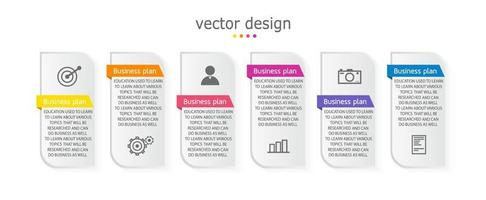 timeline infographic template Presentation business idea with icons, options or steps. infographics for business ideas Can be used for data graphics, flowcharts, websites, banners. vector