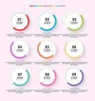 timeline infographic template Presentation business idea with icons, options or steps. infographics for business ideas Can be used for data graphics, flowcharts, websites, banners. vector