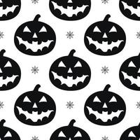 halloween pattern with pumpkins, web on white background vector