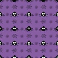 halloween background seamless pattern, spider web, halloween symbols, halloween fun and spooky pattern with web and spiders vector