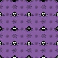 halloween background seamless pattern, spider web, halloween symbols, halloween fun and spooky pattern with web and spiders vector