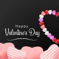 Valentine's gifts day card background vector