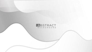 Abstract background with wave white and grey colour vector
