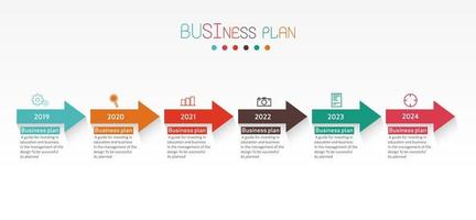 timeline infographic template Presentation business idea with icons, options or steps. infographics for business ideas Can be used for data graphics, flowcharts, websites, banners. vector