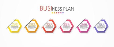 timeline infographic template Presentation business idea with icons, options or steps. infographics for business ideas Can be used for data graphics, flowcharts, websites, banners. vector