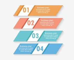 idea de negocio de presentación de plantilla infográfica de línea de tiempo con iconos, opciones o pasos. las infografías para ideas de negocios se pueden usar para gráficos de datos, diagramas de flujo, sitios web, pancartas. vector