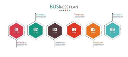 timeline infographic template Presentation business idea with icons, options or steps. infographics for business ideas Can be used for data graphics, flowcharts, websites, banners. vector