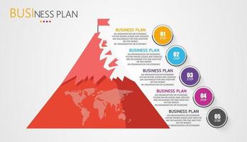 timeline infographic template Presentation business idea with icons, options or steps. infographics for business ideas Can be used for data graphics, flowcharts, websites, banners. vector