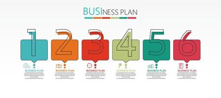 timeline infographic template Presentation business idea with icons, options or steps. infographics for business ideas Can be used for data graphics, flowcharts, websites, banners. vector