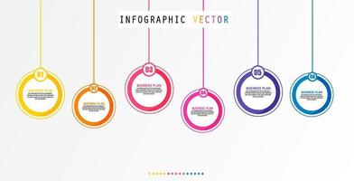 Ready-made infographic label template. option or step icon infographics for business ideas It can be used in education, flowcharts, presentations, websites, banners. vector