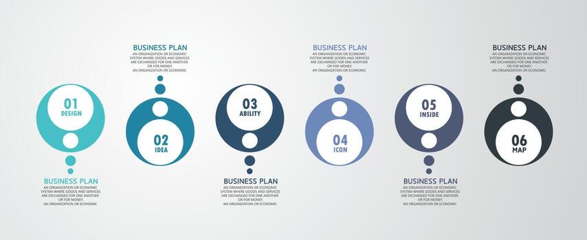 timeline infographic template Presentation business idea with icons, options or steps. infographics for business ideas Can be used for data graphics, flowcharts, websites, banners. vector