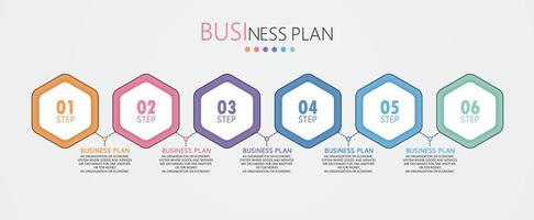 timeline infographic template Presentation business idea with icons, options or steps. infographics for business ideas Can be used for data graphics, flowcharts, websites, banners. vector