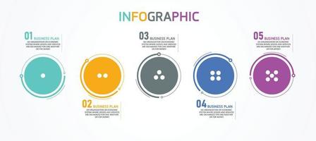 timeline infographic template Presentation business idea with icons, options or steps. infographics for business ideas Can be used for data graphics, flowcharts, websites, banners. vector