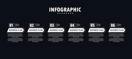 timeline infographic template Presentation business idea with icons, options or steps. infographics for business ideas Can be used for data graphics, flowcharts, websites, banners. vector