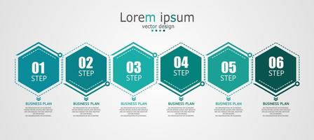 idea de negocio de presentación de plantilla infográfica de línea de tiempo con iconos, opciones o pasos. las infografías para ideas de negocios se pueden usar para gráficos de datos, diagramas de flujo, sitios web, pancartas. vector