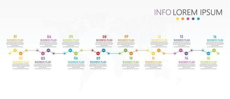 timeline infographic template Presentation business idea with icons, options or steps. infographics for business ideas Can be used for data graphics, flowcharts, websites, banners. vector