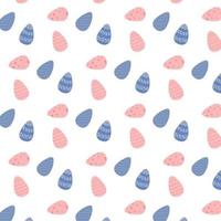 Vector pattern with Easter eggs. Easter pattern with eggs.