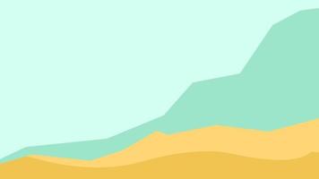 climbing and strange mountain and desert background vector