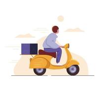 delivery workers. Flat illustration isolated on white background vector