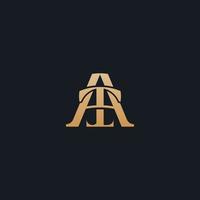 Initial AT TA A T Monogram Logo Template. Initial Based Letter Icon Logo vector