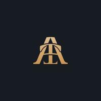 Initial AT TA A T Monogram Logo Template. Initial Based Letter Icon Logo vector