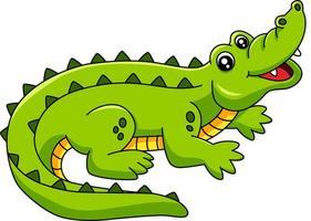 Crocodile Cartoon Clipart Vector Illustration