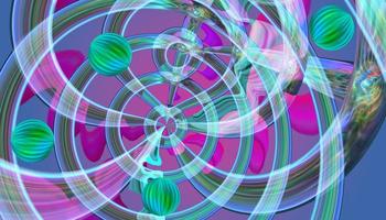 Abstract multicolored textured background with shapes. photo